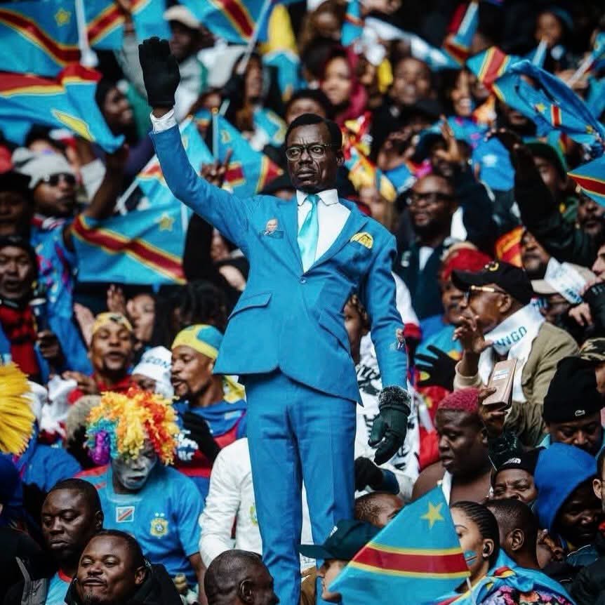 The legendary DR Congo fan, Lumumba Vea, has finally arrived at the World Cup 1 FB IMG 1782248774301