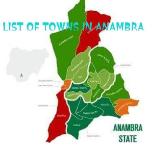179 RECOGNIZED COMMUNITIES/TOWNS IN ANAMBRA STATE